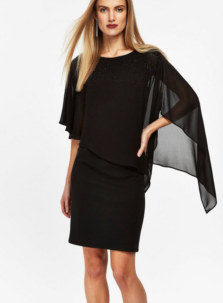 Wallis chiffon overlay store dress