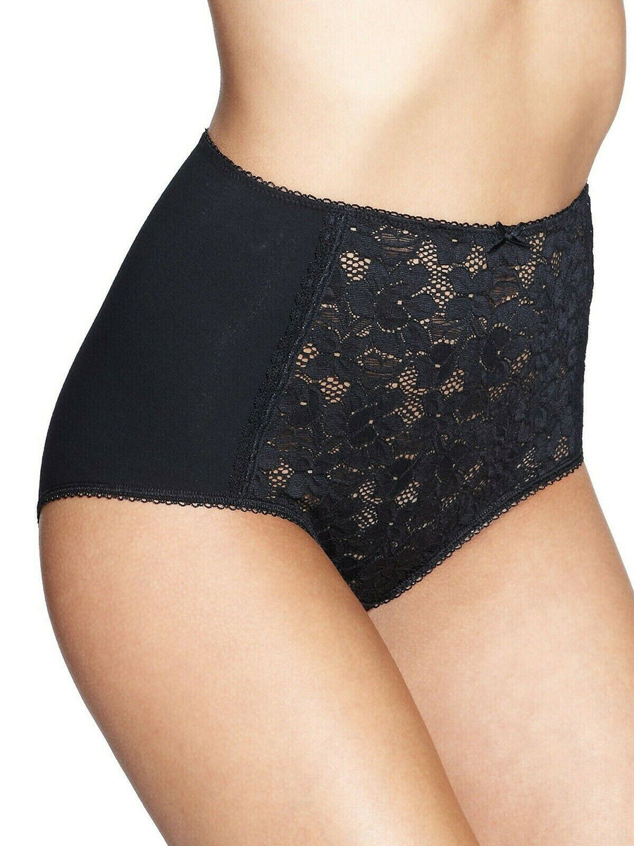 LADIESEX FAMOUS STORES LACE WRAP HIGH LEG BRIEFS KNICKERS