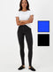 Ladies Mid Wash Jessie High Waisted Skinny Jeans Blue Black