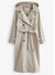 Ladies Stone Shower Resistant Trench Mac Coat