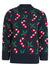 Ladies Christmas Candy Cane Xmas Festive Holiday Jumper