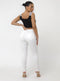 Ladies Kate Pull Up Stretch Denim Jeggings White / Acid Wash