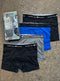 Mens 4 Pack Cotton Stretch Boxer Brief Shorts