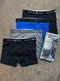 Mens 4 Pack Cotton Stretch Boxer Brief Shorts