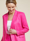 Paul Costelloe Linen Double-Breasted Blazer Jacket White Pink