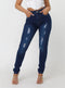 Ladies Dakota Skinny Fit Stretch Denim Ripped Jeans