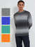 Mens Ombre Wool Blend Soft Knitted Jumper