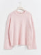 Ladies Crew Neck Knitted Sweater