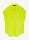 Ladies Jersey Collared Shirt Blouse With Front Pockets