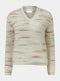 Ladied Cream Space Dye Knit Jumper