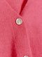 Ladies Pink Boxy Cut Cropped Cardigan Pink