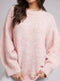 Ladies All About Eve Poppy Knit Jumper Pink