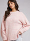 Ladies All About Eve Poppy Knit Jumper Pink