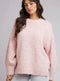 Ladies All About Eve Poppy Knit Jumper Pink