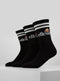 Ellesse 3 PACK Socks In White Or Black