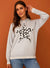 Ladies Silver Leopard Star Hoodie