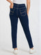 Ladies The SUSIE Slim Leg Jeans Blue Denim Black