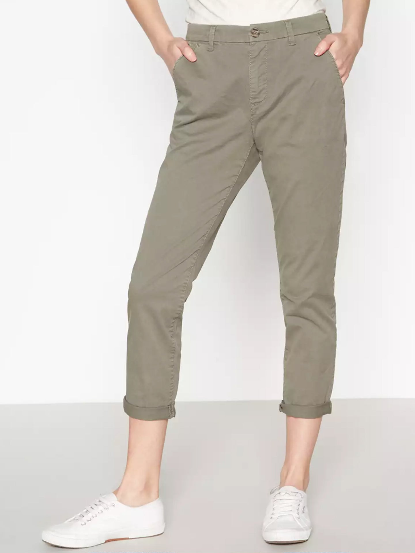Ex Principles Women's Cropped Chino Trousers 3/4 Capri Trousers RRP £20